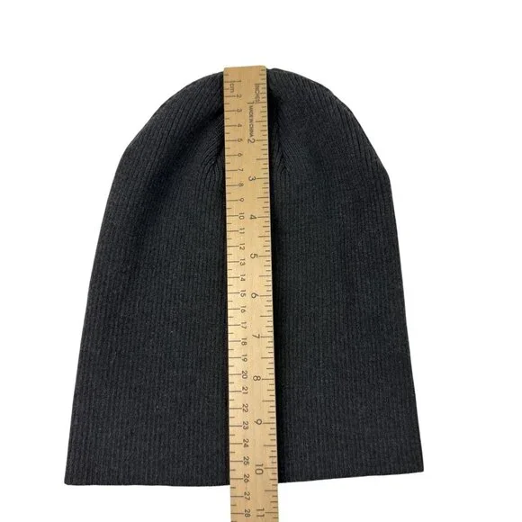 A New Day Black Ribbed Knit Lightweight Beanie Women’s One Size - Picture 7 of 7